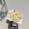 10 Stems White Roses Foam Wrapping S